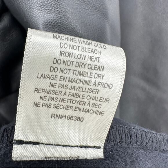 Torn by Ronny Kobo Puffed Sleeve Bodycon Vegan Leather Midriff Cutout Minidress - Picture 7 of 8